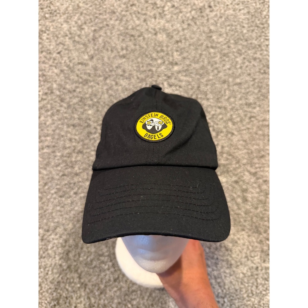 Wearguard Hat Mens OS Black Einstein Bros Bagels Logo Baseball Cap Adjustable